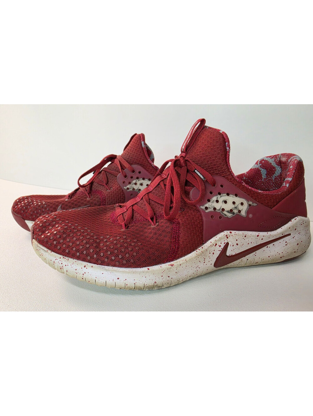 Nike Tr 8 Crimson Red Arkansas Razorbacks Shoes Sneakers AR0415-600 Mens Size 15